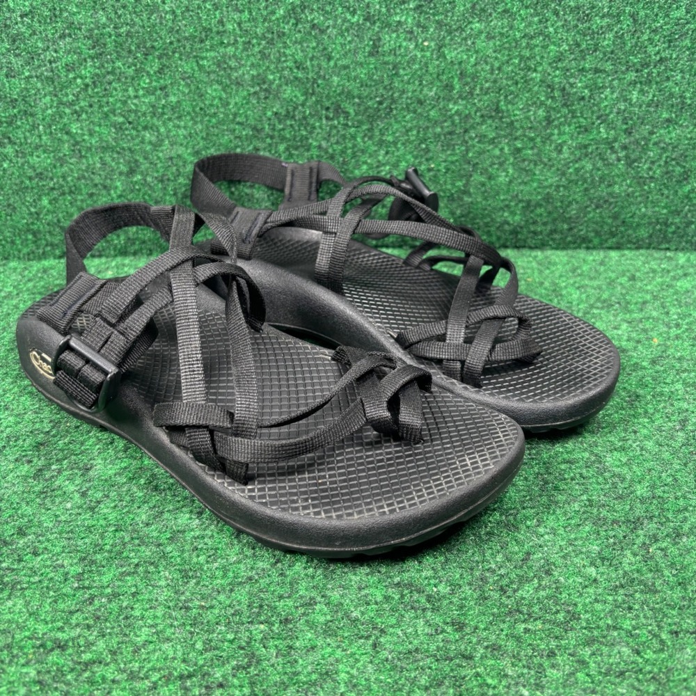 Chaco Z/Cloud 2 Womens 10 Black Athletic Hiking Sandals Toe Loop Strappy 0123